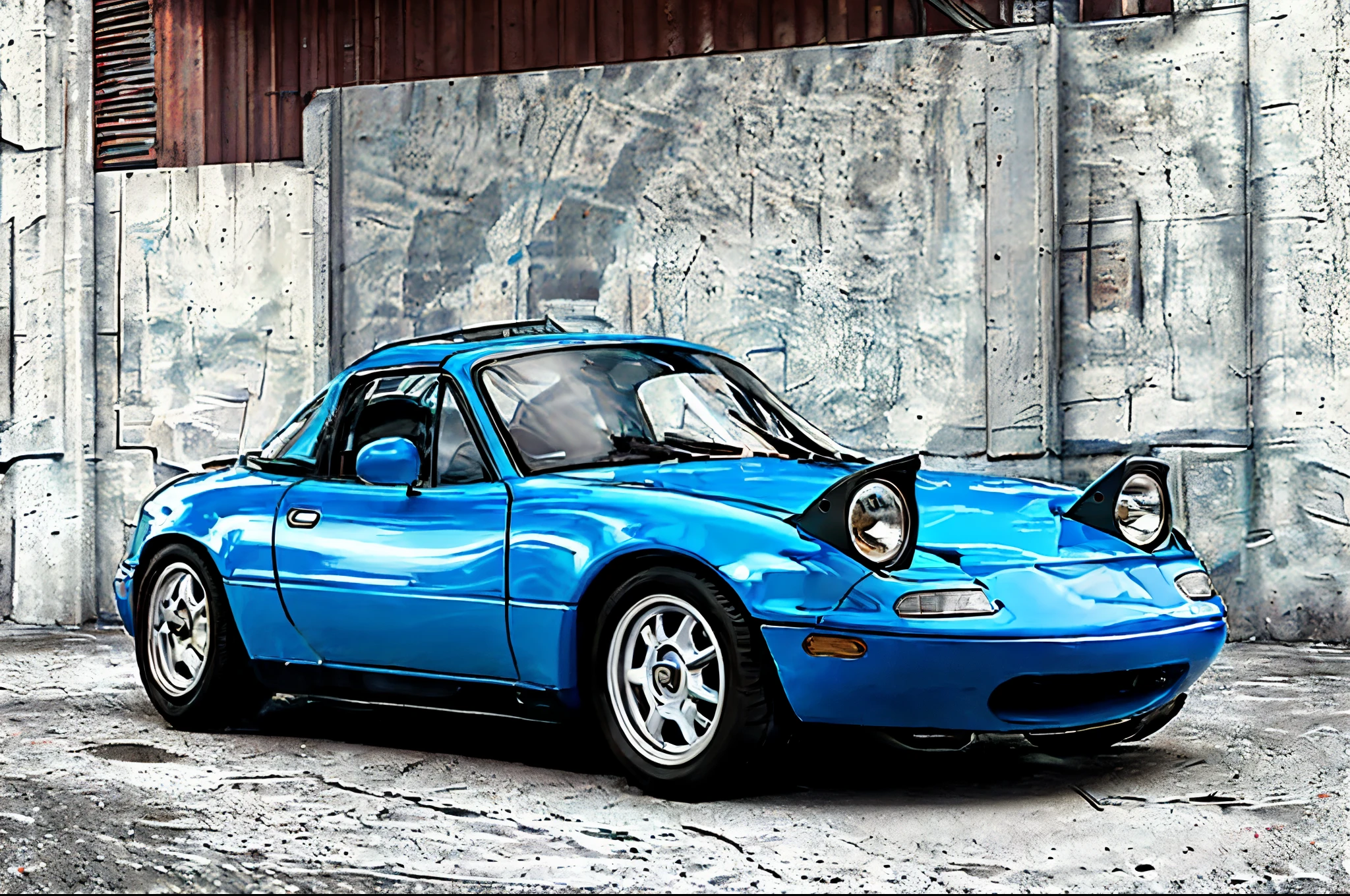 The Allafard Blue Porsche 964 is parked in front of the garage, Highly detailed hyperreal retro, Porsche 964, Porsche 964,, Ultra-detailed 3D rendering, Ultra-detailed 3D rendering, Porsche 964, 3D Ultra-Realistic Rendering, veranda, hyper realistic rendering, hyper realistic 3 d render, hyper real render,Mender,broad body,tailed,Porsche 964,red body color,