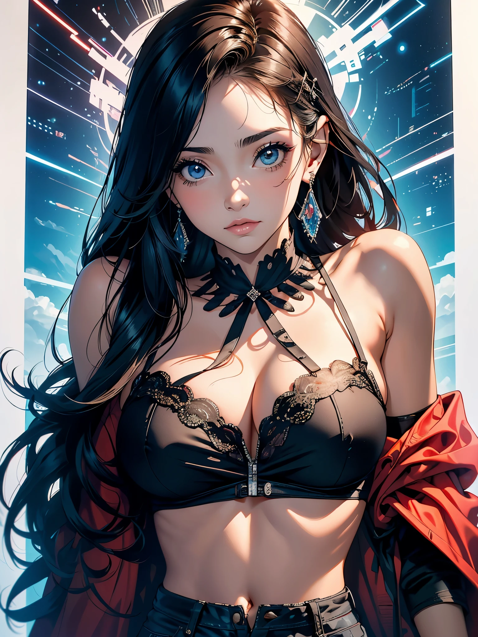 (extremamente detalhado CG unidade 8k papel de parede), A obra mais bonita do mundo, 1girl, parte superior do corpo,