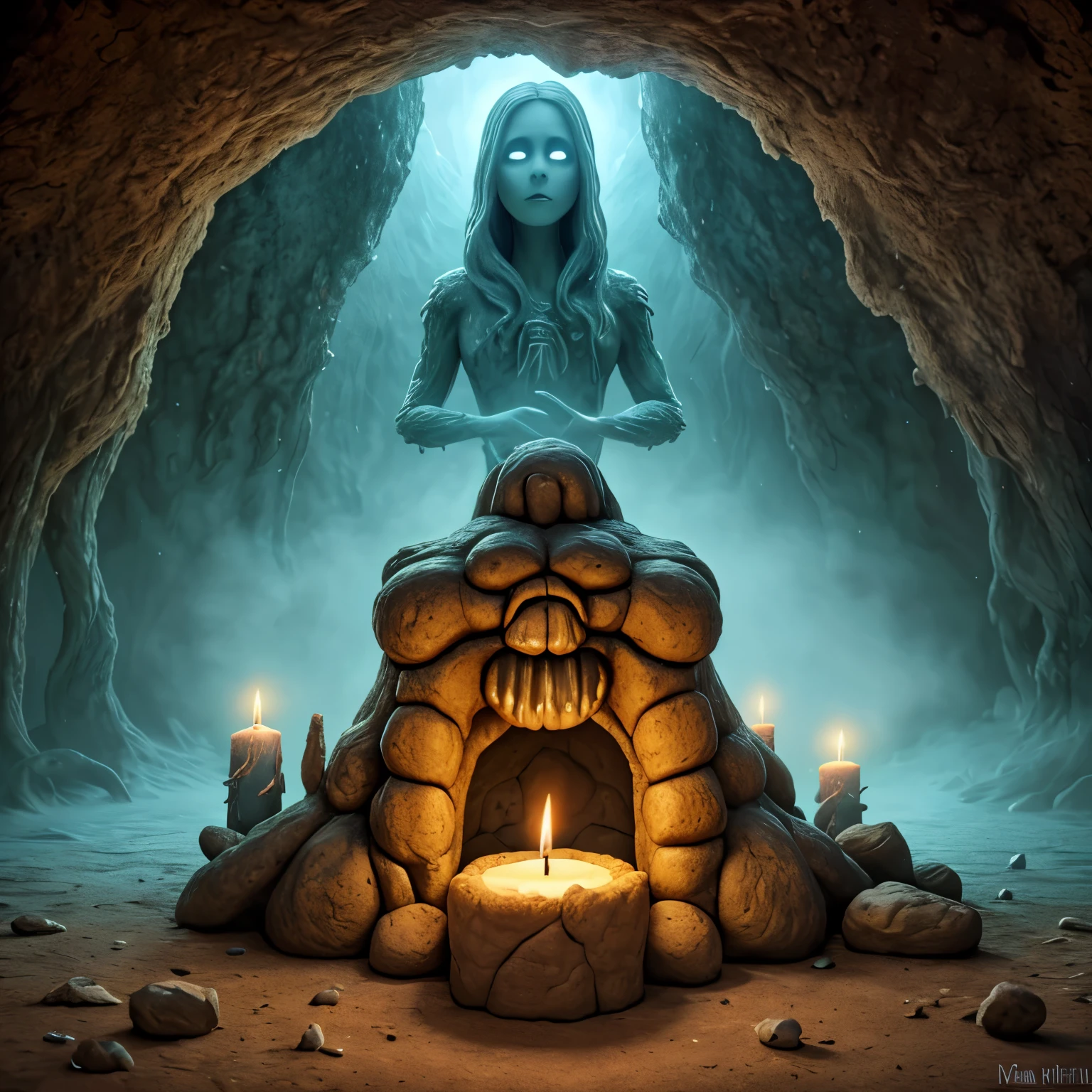 (best quality,4k,8k,highres,masterpiece:1.2),ultra-detailed,(realistic,photorealistic,photo-realistic:1.37),creepy, mysterious, ancient relic armor, floating above an altar, in a slime and vine-filled blasphemous cathedral of Alien origins, moonlight spills in from an opening in the ceiling, evil lives, dark shadows, eerie atmosphere, haunting presence, supernatural aura, ominous energy, gothic architecture, menacing sculptures, foggy mist, eerie silence, ancient inscriptions, arcane symbols, flickering candles, ethereal glow, spectral figures, otherworldly whispers, unknown language, hidden treasure, foreboding presence, shrouded in mystery, eerie reflections, eerie echo, tense anticipation, macabre beauty, chilling ambience, ancient magic, mythical power.