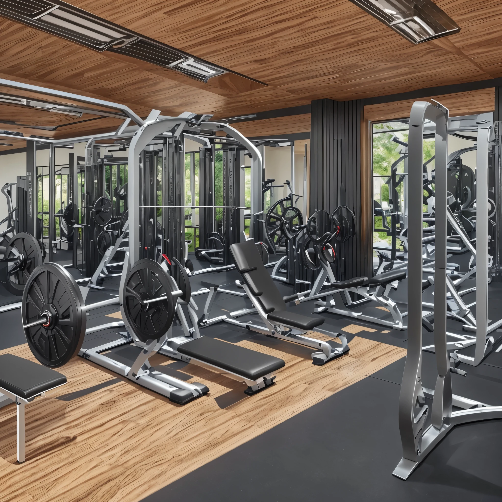 gym realistic 4k image --auto --s2