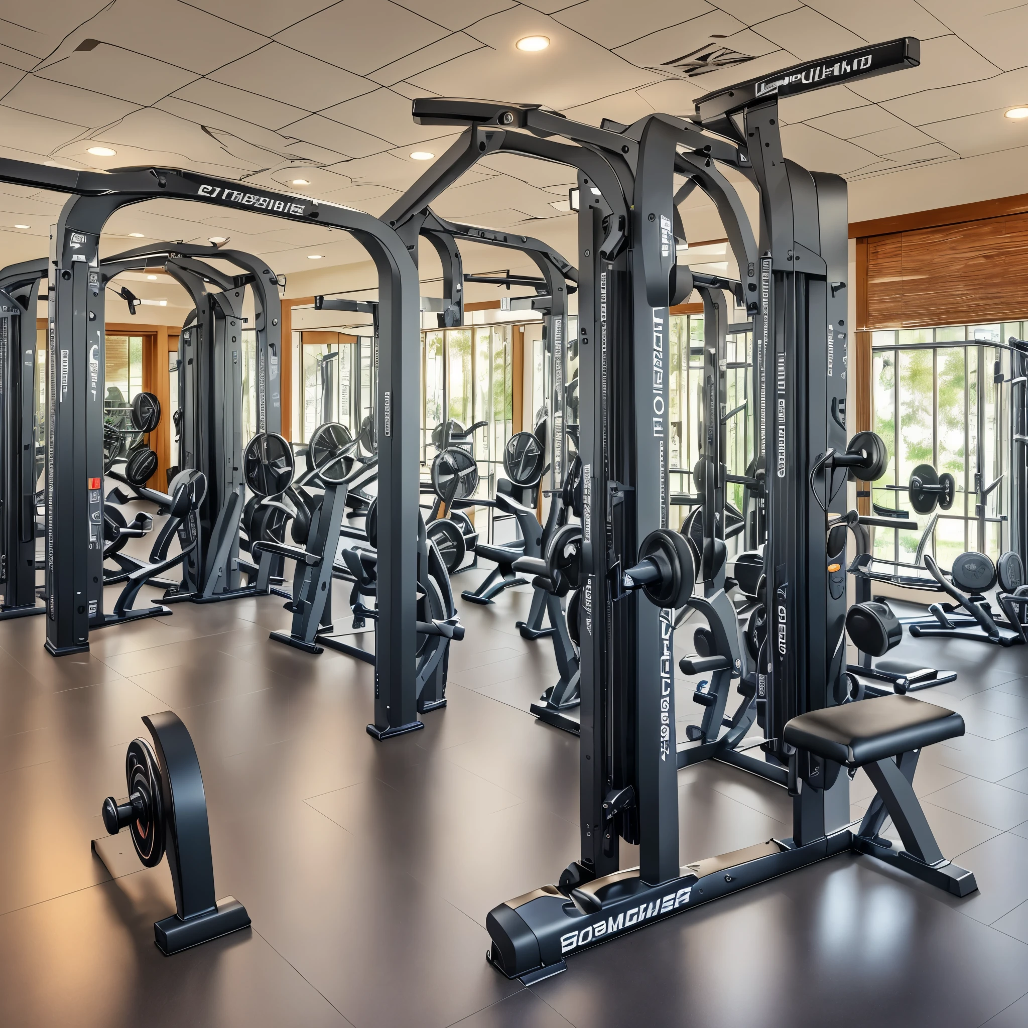 gym realistic 4k image --auto --s2