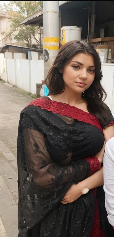 Make boobs very big with cleavage