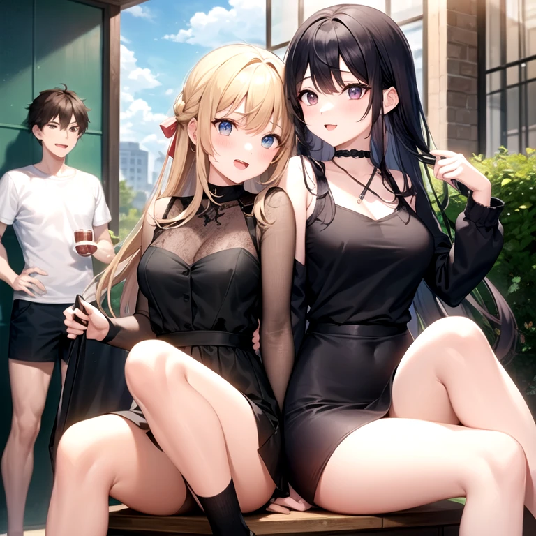 2girls, 2boys, siblings,