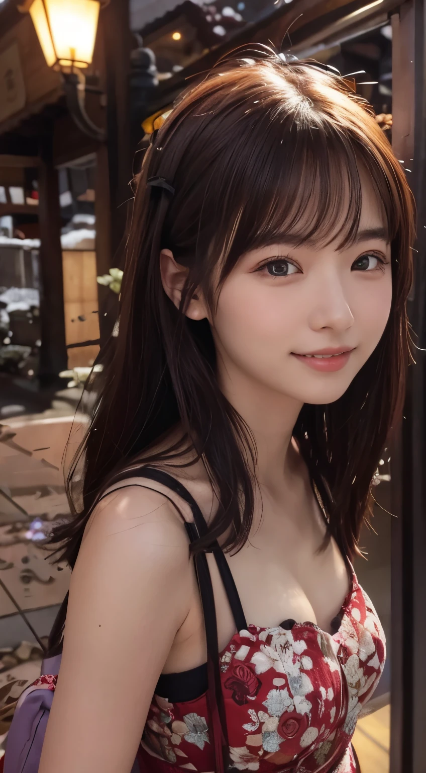 Japan beautiful girl、age19、A slight smil