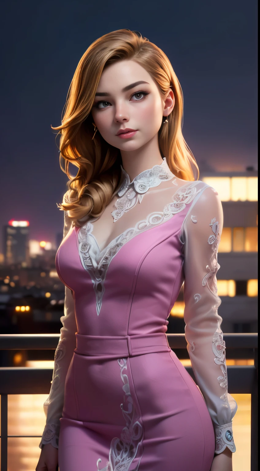 photo of Emily VanCamp, RAW, beautiful woman, ((portrait)), ((detailed face:1.2)), ((detailed facial feature, detailed skin, clear skin), (perfect proportioned body), (wearing a colorful dress) (high detailed city environment, apartment balcony), (realistic photo, best quality, detailed), (8k wallpaper), (cinematic lighting, dramatic lighting) (sharp focus, intricate)