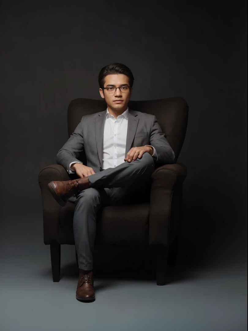 A man with glasses,(photorealistic:1.4), best quality, masterpiece, ultra high res, (detailed face:1.2), (detailed eyes:1.2), (detailed hair:1.2), (detailed clothes:1.2), 4k, (detailed color:1.2), Indonesian
