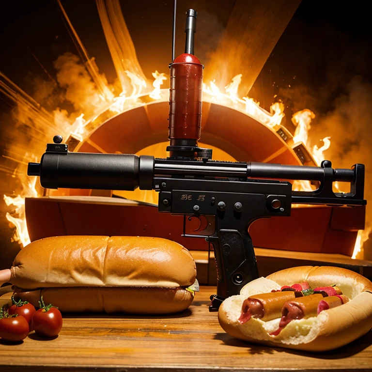 Fully automatic hotdog gun