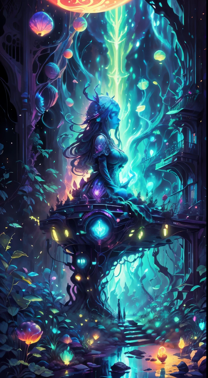 Thrilling dreams， ultra-realistic realism， abstracted， psychedelia, tmasterpiece，PsyAI, （tmasterpiece，best qualtiy：1.2），illustration，8k wallpaper，Dazzle，（Portals：1.1），（Otherworldly creatures：1.2），（magic energy：1.1），（floating debris：1.05），(glowing third eye:1.1), butterflylorals， (strong lights:1.05), (illumination:1.05), (fantasy:1.15), (hyper realisitc:1.1), (mistic:1.05), (intriguing:1.05), (Ethereal:1.08), (mistic:1.1), (cosmic:1.05), (interdimensional:1.1), (unearthly:1.05), (spellbinding:1.1), (Unforgettable:1.05), (Fantasy art: 1.1)，（number art：1.05），（magic realism：1.08），（Epic：1.1），（concept-art：1.05），（highly  detailed：1.1），（cinematic ligh：1.05），（ultra-realistic realism：1.05），（mistic：1.05），（astounding：1.1），（andrey surnov：1.05），（mind bending：1.1），（big breasts enchanting：1.05），（Unbelievable：1.05），（otherworldly landscapes：1.1），（breath-taking：1.05 ), (incredulous:1.05), (portal opening:1.05)