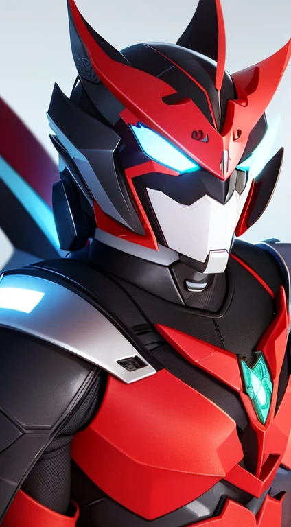 Based on Kamen Rider Ji Fox,Make a whale as a face element,Kamen Rider also has pure red armor on his upper body,The lower body is completely black