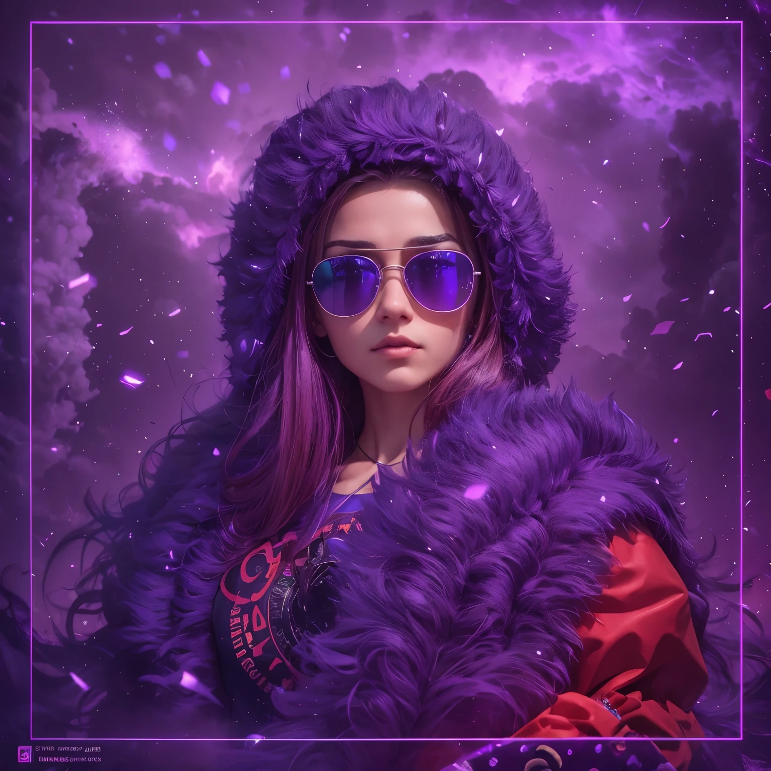arafed image of a santa claus with sunglasses and a purple banner, actual photo, 🇺🇦, 🚿🗝📝, real atmosphere, real photo, 🐝👗👾, stu_dts, the best ever, purple magic, real ungine, crazy atmosphere, inspired by Sava Šumanović, purple glow, leon tukker, hannover