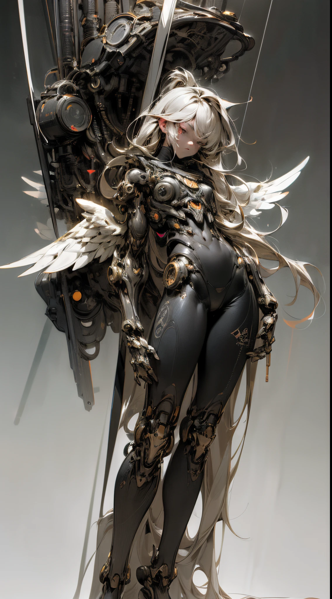 ((masterpiece)),((ultra-detaile)),(highest quality),8k-Anime-style detailed plant girl,ink,ink water,ink,((machine angel)),wing,dark,deep Black-color,plant,Black-colored flower,1 person,detailed face,detailed full body,close-up,(ultra-detailed mechanical body),(machine limbs),(ultra-definition painting),,neon effect,(very beautiful),God drawing,8K resolution,accurate depiction,ultra-detailed whole body,very cute face,near future,8K wallpaper,detailed eyes,detailed hair,long hair,Precise and beautiful hair,dense world view,dark base color and vivid color scheme,precise mechanical hands,glaring,radiating an ethereal aura,precise background,geometry Gaku tattoo,cinematic,high precision,cyberpunk,elaborate,beautiful graphics,commitment,metallic tone,dark,detailed background,glossy,wide shot,shining dark neon,luminism,perfect anatomy,highlights,precise structure