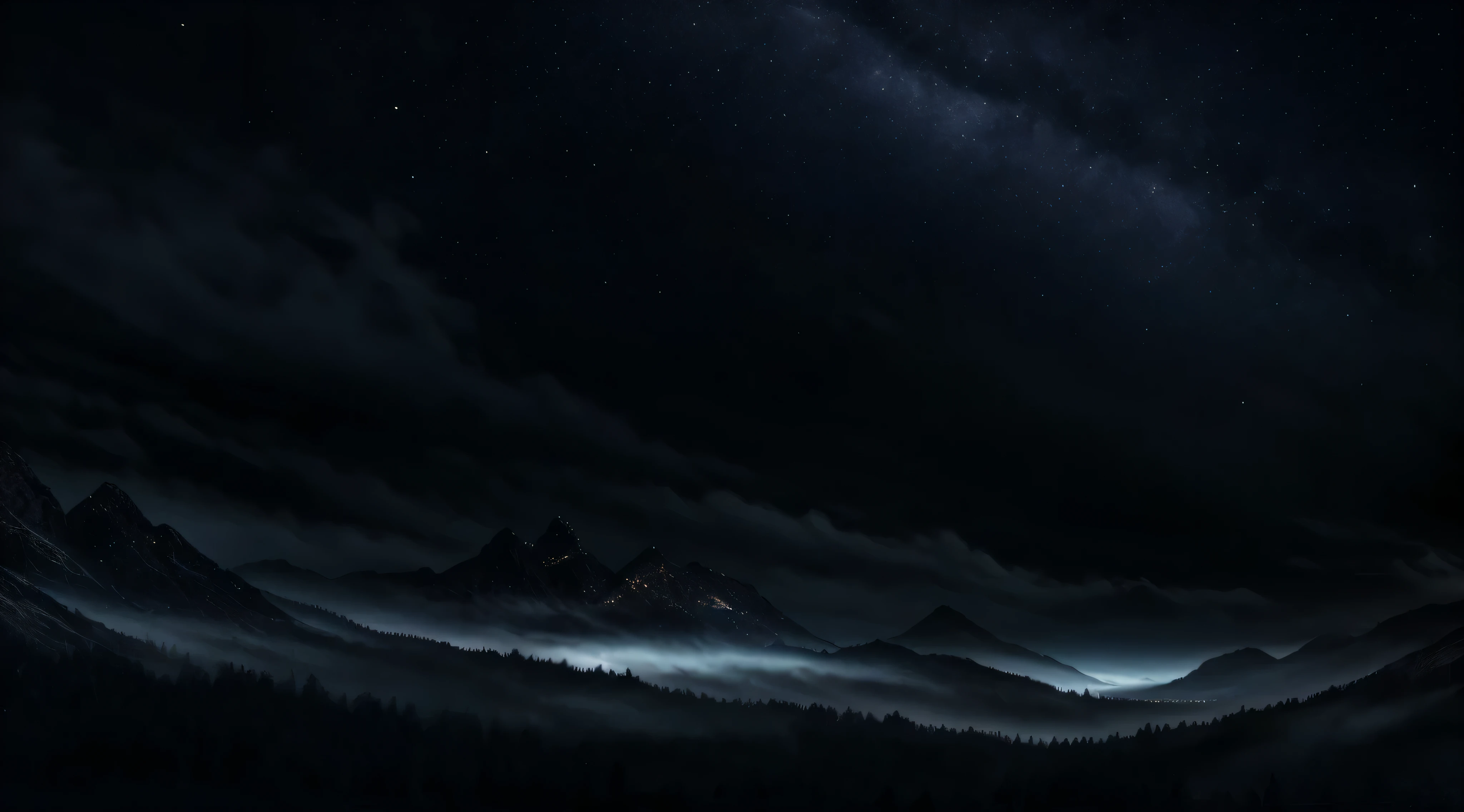 Meisterwerk, ultra-high resolution, best quality, dark beautiful area, neonfarbener Himmel, viel Nebel, maximum resolution 8k, Viele Details, detaillierte Elemente, atmospheric scene, Lebendige Farben, mysterious atmosphere, Surrealismus, traumhaft, ethereal lighting