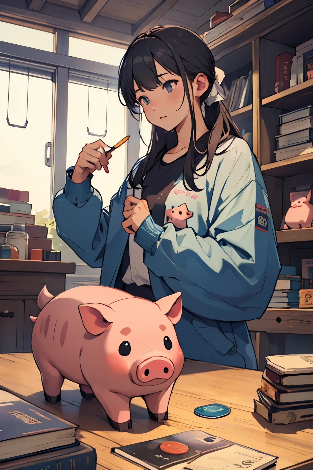 Piggy bank for pigs、investment、Book cover