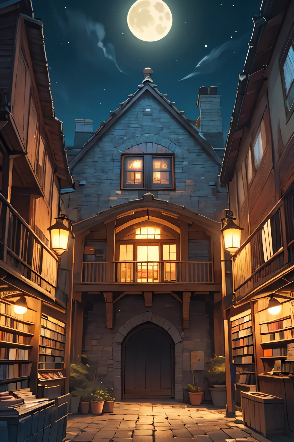 high-level image quality、Book cover、investment、Piggy bank for pigs、bookcase、deep in the night