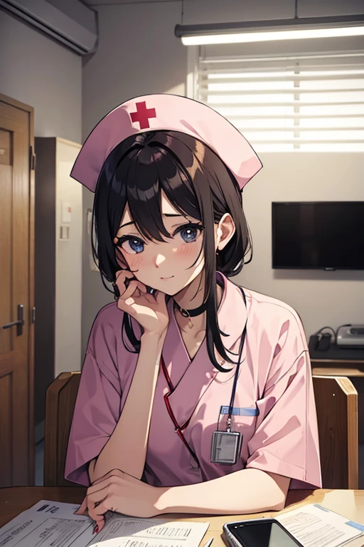 Beautiful Mature Woman、nurse、nurse、hospitals、Put your on the desk