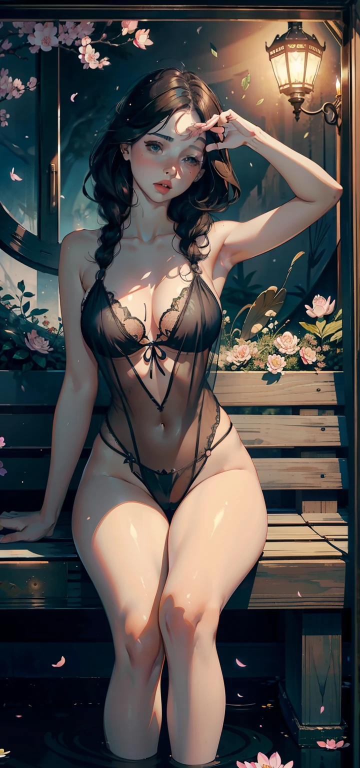 1female,35yo,plumw,extremely large bosom, 独奏,(Background with:waterfallr,ponds,Cherry blossom forest,lotus flower)Sit in the lotus leaves of the pool, She has short black hair,standing on your feet,seen from the front, Twist braids, mostly cloudy sky,(((tmasterpiece),(Very detailed CG unity 8K wallpaper),best qualtiy,cinmatic lighting,detailed back ground,beatiful detailed eyes,Bright pupils,Black eyes,Snow-whiteskin,Redlip(Very fine and beautiful),(Beautiful and detailed eye description),ultra - detailed,tmasterpiece,))facing at camera,A high resolution,ultra - detailed),revealing breasts,Bare genitalia, Bulge,legs are open,Raised sexy,Camel toes,Flushed complexion,Desire for dissatisfaction,frontage,masterpiece), best quality, expressive eyes, perfect face, highly detailed, high resolution, beautiful, (masterpiece), best quality, expressive eyes, perfect face, 1 sexy girl dressed in forest, flowers, leaves, mandalas, fractal, Sleeping Beauty, by Bella🦋 full body, beautiful girl sleeping, room with mirror, girl sleeping in bed and sheets, old clock and lamp on the table, full body, black hair, transparent clothes, open legs, view of pubic hair, 1 sexy girl in see-through forest clothes, exposed breasts, open see-through t-shirt, mandala and flower tattoos, best quality, masterpiece, illustration, very delicate and beautiful, highly detailed, CG, Unity, 8k wallpaper, huge file size, very wide lens, soft lighting, Sleeping Beauty, by Bella🦋 full body, beautiful sleeping girl, full body, slight smile, open legs, view of pubic hair, transparent clothing showing naked body, beautiful vagina, vagina with soft hairs , eyes closed, Latin girl sitting on a park bench, girl sitting on a garden bench, oil painting, Latin tanned skin, full moon night sky, falling autumn leaves, autumn leaves in the wind, black hair and brown, long hair floating in the wind, girl looking at an old clock, nsfw,(( Felicity Jones)), (sensual), (Extremely beautiful), (erotic:1.2), (sublime:1.0),
