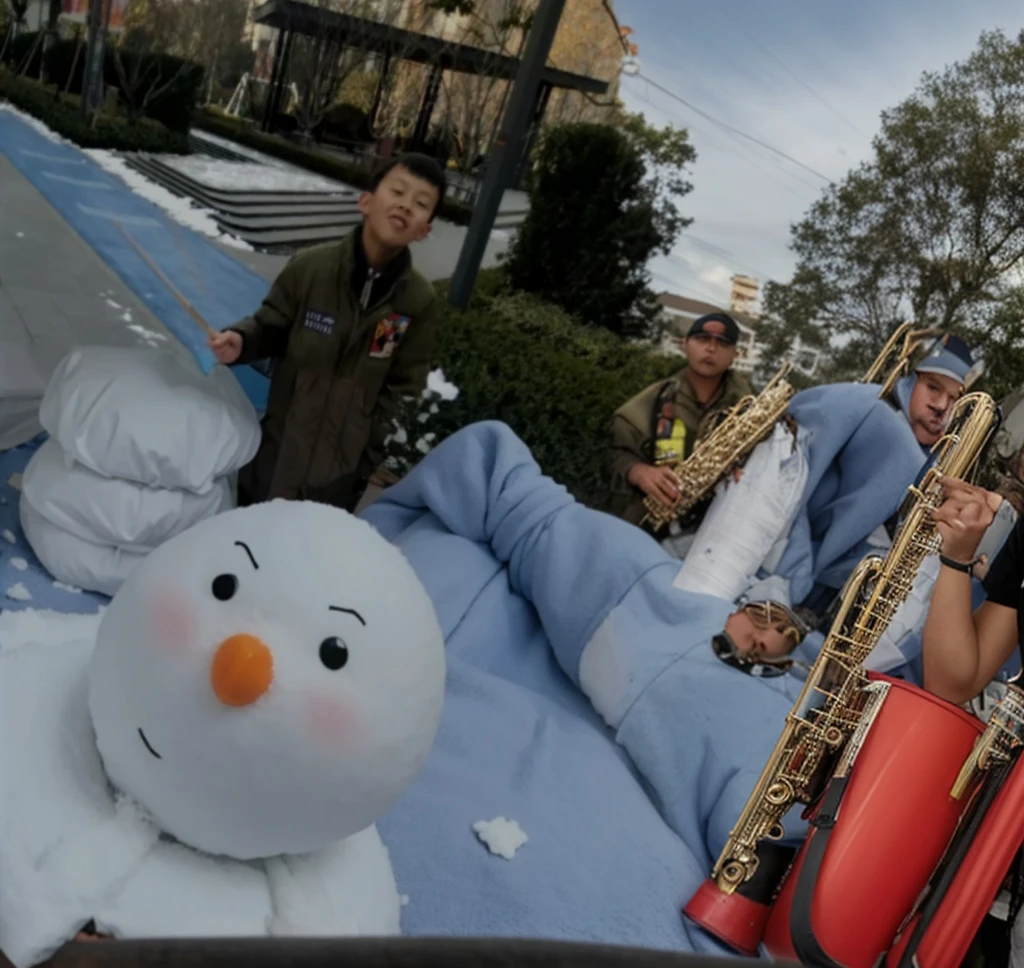 A group of firefighters stood nearby,Ready with various instruments in hand