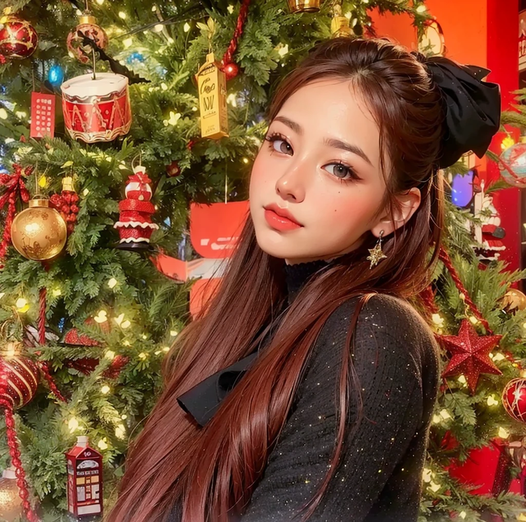 ridiculous, 1 girl, starry eyes, blush, (reality:1.5), (masterpiece, extremely detailed CG Unity 8k wallpaper, best quality, high resolution: 1.2), (ultra_detailed, UHD:1.2), (pixels:1.erfect lighting, unique, (beautiful girl:1.2), looking at the audience, unreal engine, side light, perfect face, detailed face, beautiful eyes, pretty face, (bright skin: 1.3), idol, (abs), ulzzang-6500-v1.1, soft smile, upper body, (crimson hair), ( background), ((dark background)), (depth of field), close-up, selfie