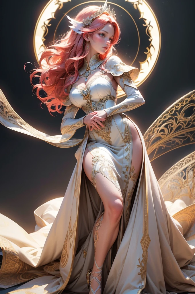 {-erro_de_anatomia:1.0}(best quality,4k,8k,highres,masterpiece:1.2), ultra-detailed, (realistic,photorealistic,photo-realistic:1.37), mature milf, illyasviel von einzbern, redhead hair, full body, vibrant colors, glowing skin, mesmerizing eyes, elegant pose, enchanting background, delicate lace dress, surreal lighting, ethereal atmosphere, mystical aura, intricate details, artistic medium, digital illustration, fantasy, anime, dancing litghtly