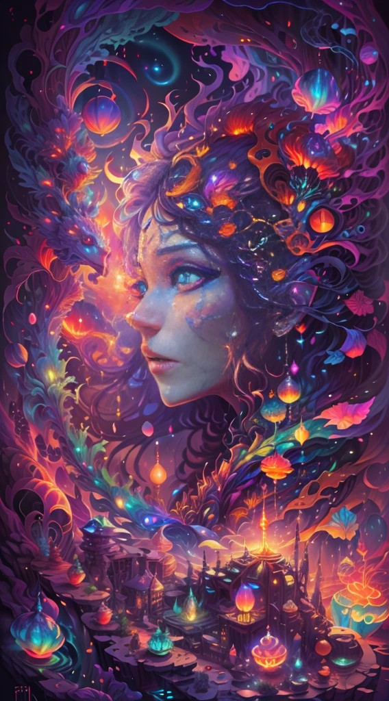 Thrilling dreams, Ultra-realistic realism, abstracted, Psychedelia, tmasterpiece,PsyAI, (tmasterpiece,best qualtiy:1.2),Illustration,8k wallpaper,glare,(portal:1.1),(Otherworldly creatures:1.2),(magical energy:1.1),(Floating debris:1.05),(Shining third eye:1.1), (strong lights:1.05), (illumination:1.05), (Fantasy:1.15), (hyper realisitc:1.1), (mistic:1.05), (intriguing:1.05), (Ethereal:1.08), (mistic:1.1), (cosmic:1.05), (Interdimensional:1.1), (unearthly:1.05), (charmed:1.1), (haunting:1.05), (Fantasy Art: 1.1),(Number Art:1.05),(magic realism:1.08),(epicd:1.1),(concept-art:1.05),(ighly detailed:1.1),(Cinematic Light:1.05),(Ultra-realistic realism:1.05),(mistic:1.05),(astounding:1.1),(Andrey Surnov:1.05),(Bending the mind:1.1),(big breasts enchanting:1.05),(unbelievable:1.05),(Otherworldly scenery:1.1),(breath taking:1.05 ), (doubt:1.05), (portalを開く:1.05)