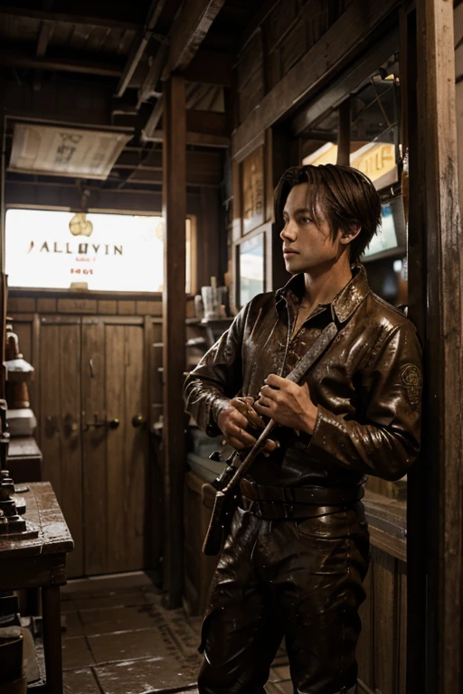 One day,a young adventurer,Named Allen,Went into the pawn shop。He's covered in mud,Holding a broken sword,Looks like he's definitely had an intense adventure。