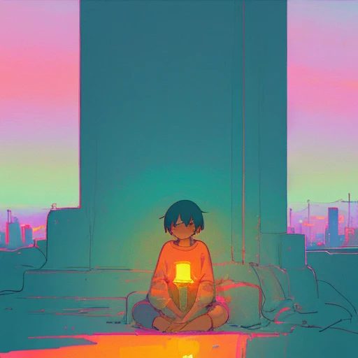 lofi, (((lofi aesthetic))), Lo-Fi, lofi vibes, calm, cozy, lofi style, warm colors, lo-fi artstyle, simplistic