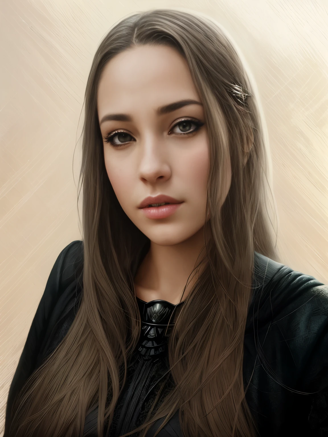 Arafed is a dark-eyed brunette with a dragon head and a white dress......., the dragon girl portrait, graphic artist magali villeneuve, realistic fantasy illustration, fantasy art portrait, inspired by Magali Villeneuve, magali villeneuve', Portrait of a Dragon, hyperrealistic fantasy art, fantasy portrait art, Detailed matte fantasy portrait, fantasy portrait, beautiful fantasy art portrait