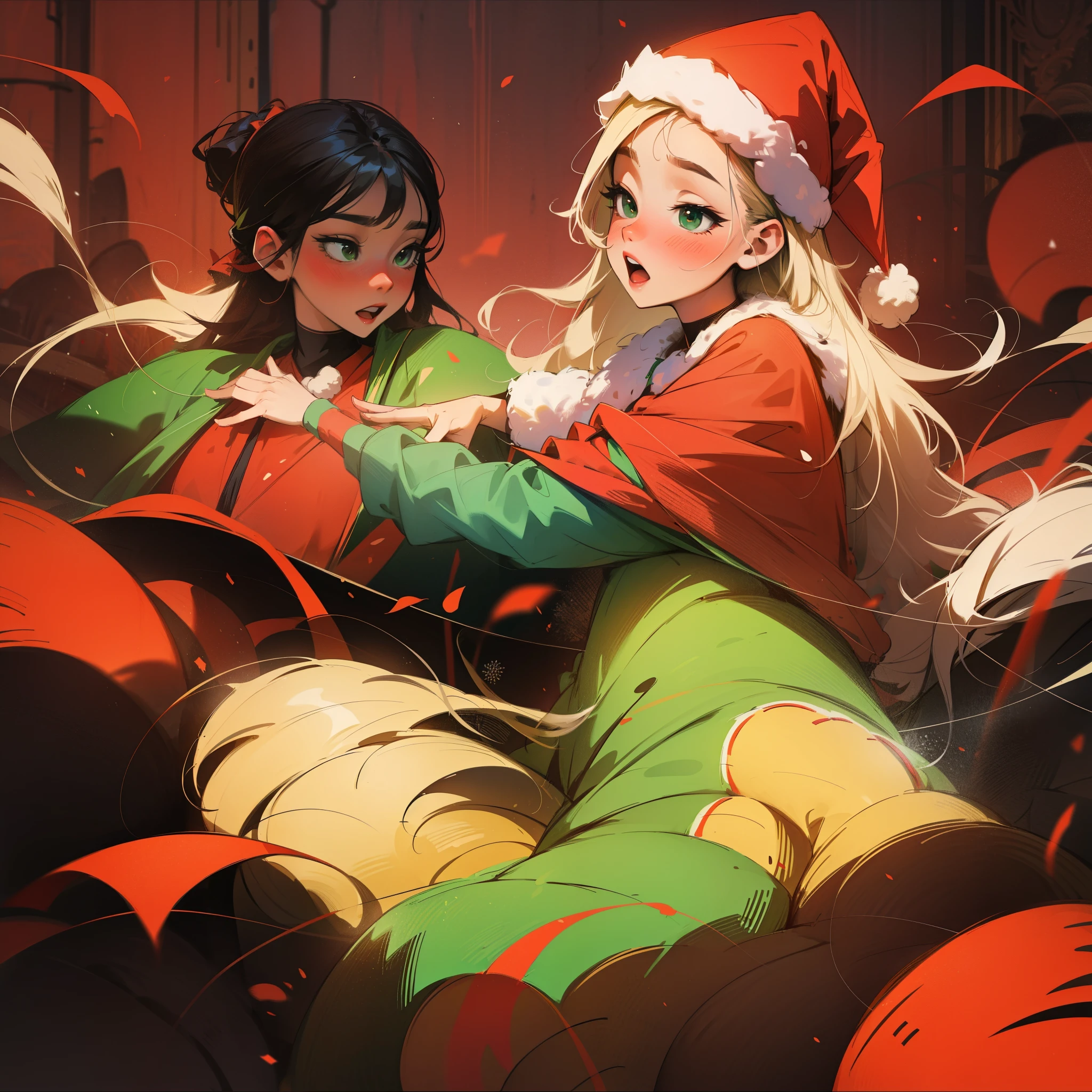 Christmas carols  color : red and green --auto --s2