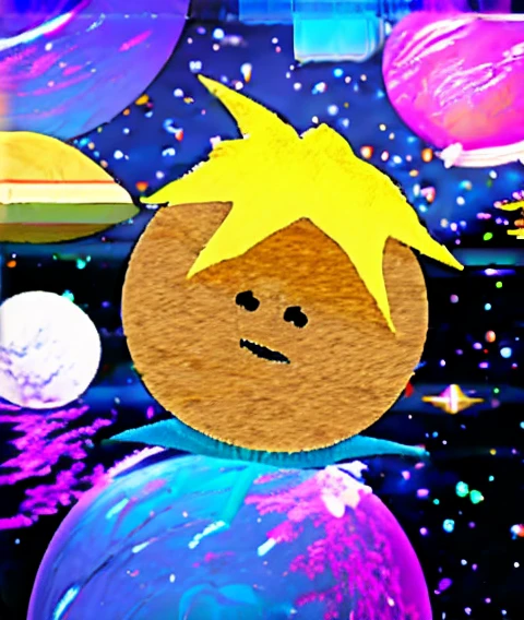 Earth is Butters Stotch in Space with Other Space Monster, By Britney Mefford