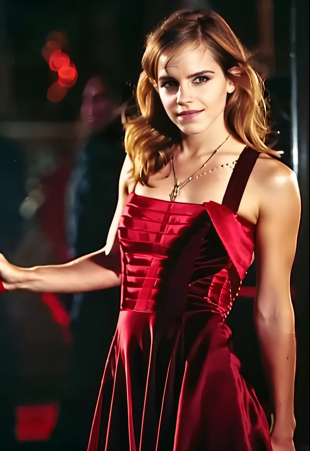 photo of Emma Watson ,sexy woman, cute , hot feminine face,( perfect body psrts  ,Clear facial features, 85mm, 100mm lens )