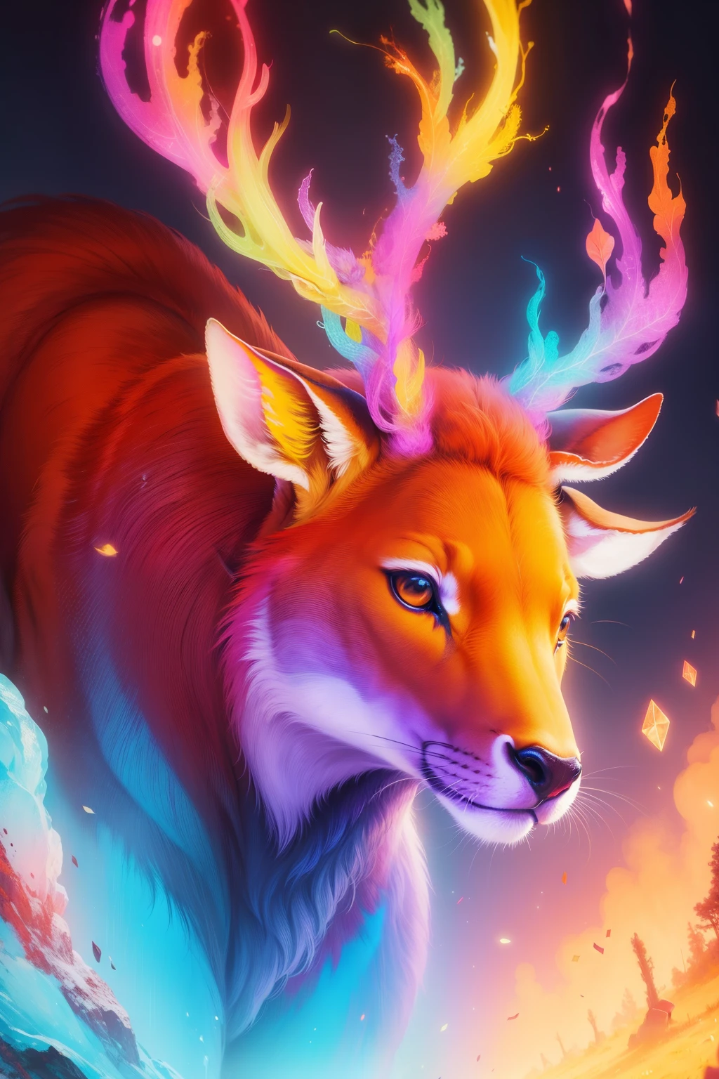 coil,Colorful colors,God's deer