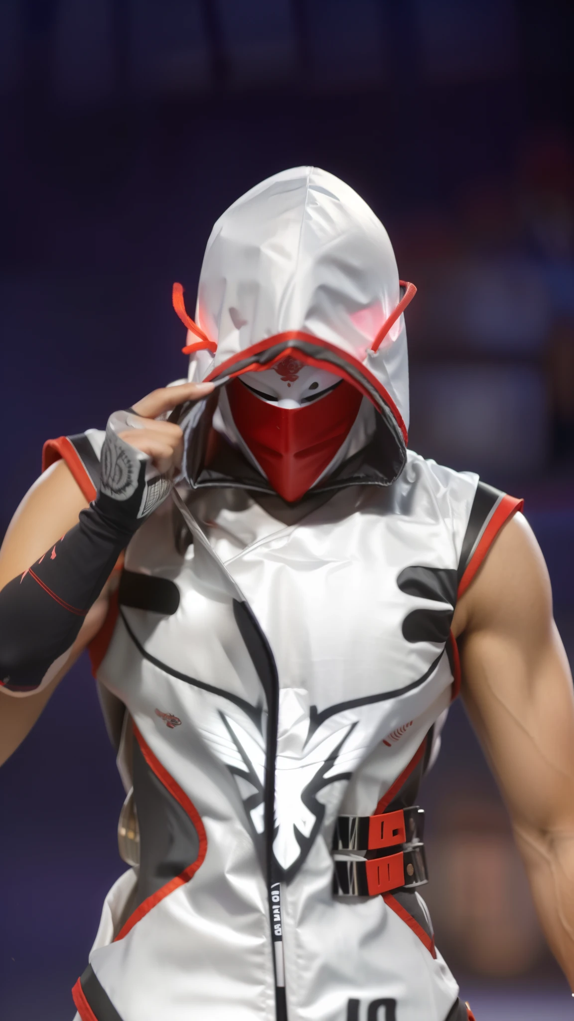 Ninja, samurai ,Wear a mask , glow,