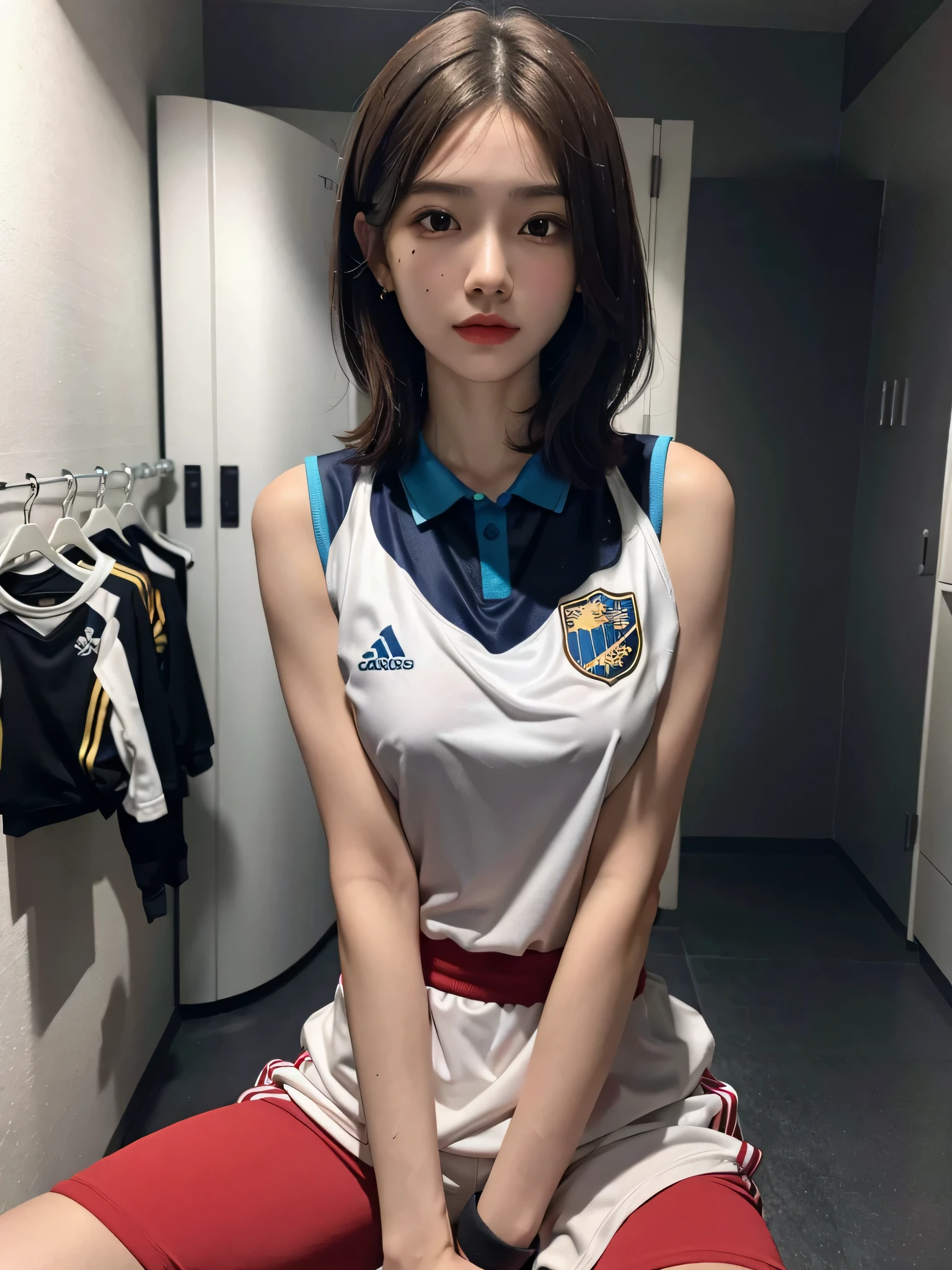 (nsfw), volleyball uniform, huge breast, strip