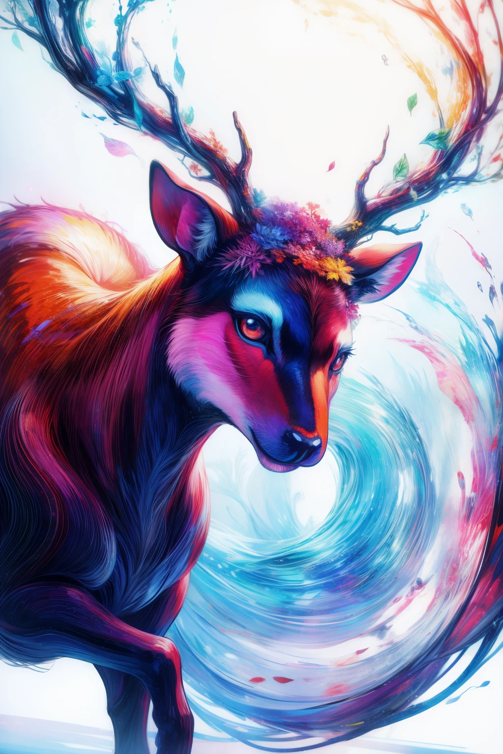 coil,Colorful colors,God's deer