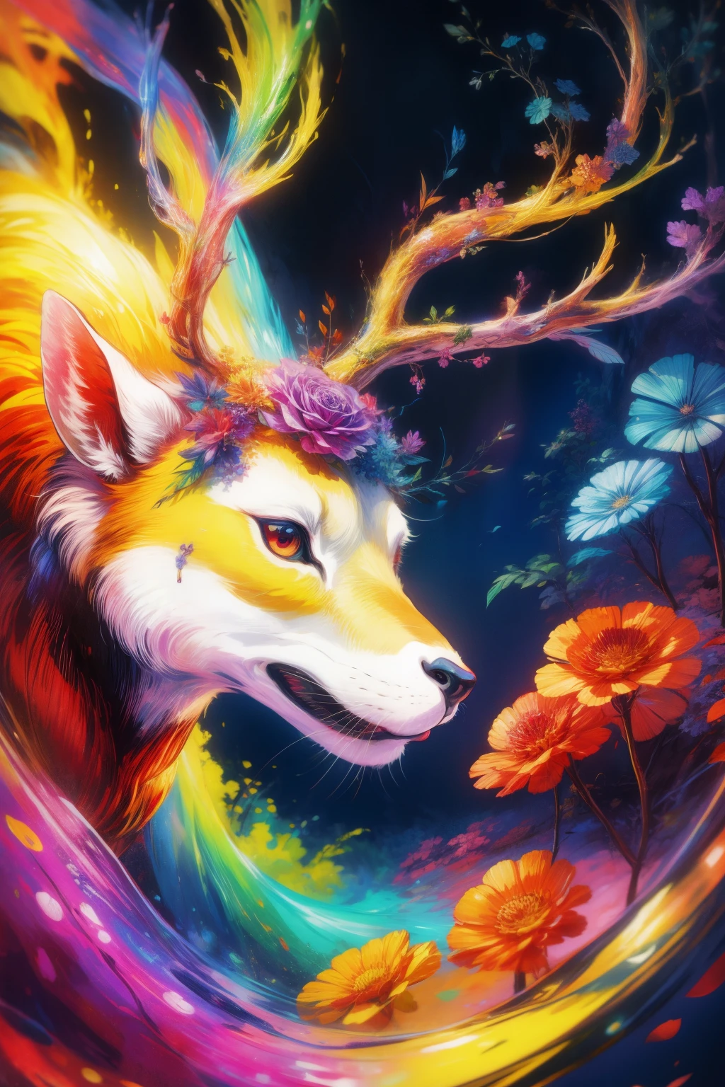 coil,Colorful colors,God's deer