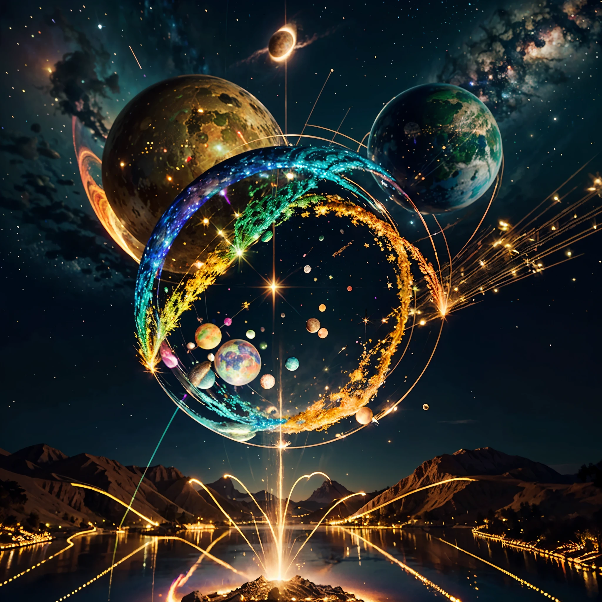 Astronaut:1.4 New Chat 2023-12-22 00:22:57 From the atom to the galaxy 2023-12-22 00:23:59 The universe is made up of a huge variety of objects, from the smallest atom to the largest galaxies. Atoms are the basic units of matter. They are composed of a central nucleus, which contains protons and neutrons, surrounded by electrons orbiting around it. Atoms combine to form molecules and compounds, which are the basis of chemistry and life. The molecules, in turn, combine to form cells, which are the basic units of life. Cells organize themselves into tissues, organs, and systems, forming the human body and that of other animals and plants. In addition, there are other subatomic particles, such as quarks and leptons, that are studied in particle physics. As we move away from the subatomic world, we encounter the planets and stars. Our solar is made up of the Sun, planets, asteroids, comets, and other objects. Stars, in turn, cluster into galaxies, which are huge structures containing billions of stars, as well as nebulae, star clusters, and black holes. The entire universe is filled with galaxies that cluster into superclusters and form a vast cosmic web. And there's still so much more to discover and explore beyond what we know to date masterpiece meticulously intricate ultra_high-details extreme improved ultra_high-quality ultra_high-res ultra_photo-realistic optimal ultra_sharpness perfection accurate volumetric Lightning contrast global illumination cgi vfx sfx reflex Octane_rendered ultra_high-def UHD XT3 DSLR HDR romm rgb pbr 3dcg fxaa blu-ray vivid colors-coded anti-aliasing fkaa txaa rtx ssao opengl-shaders glsl-shaders post-processing post-production cell-shading tone-mapping ❤luminescence Heart glow hearth Crystalline earth radiant varies multi etc. --v 5.2 --s 1000 --c 20 --q 20
