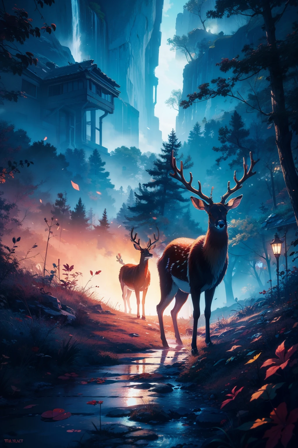 coil，Colorful colors，God's deer