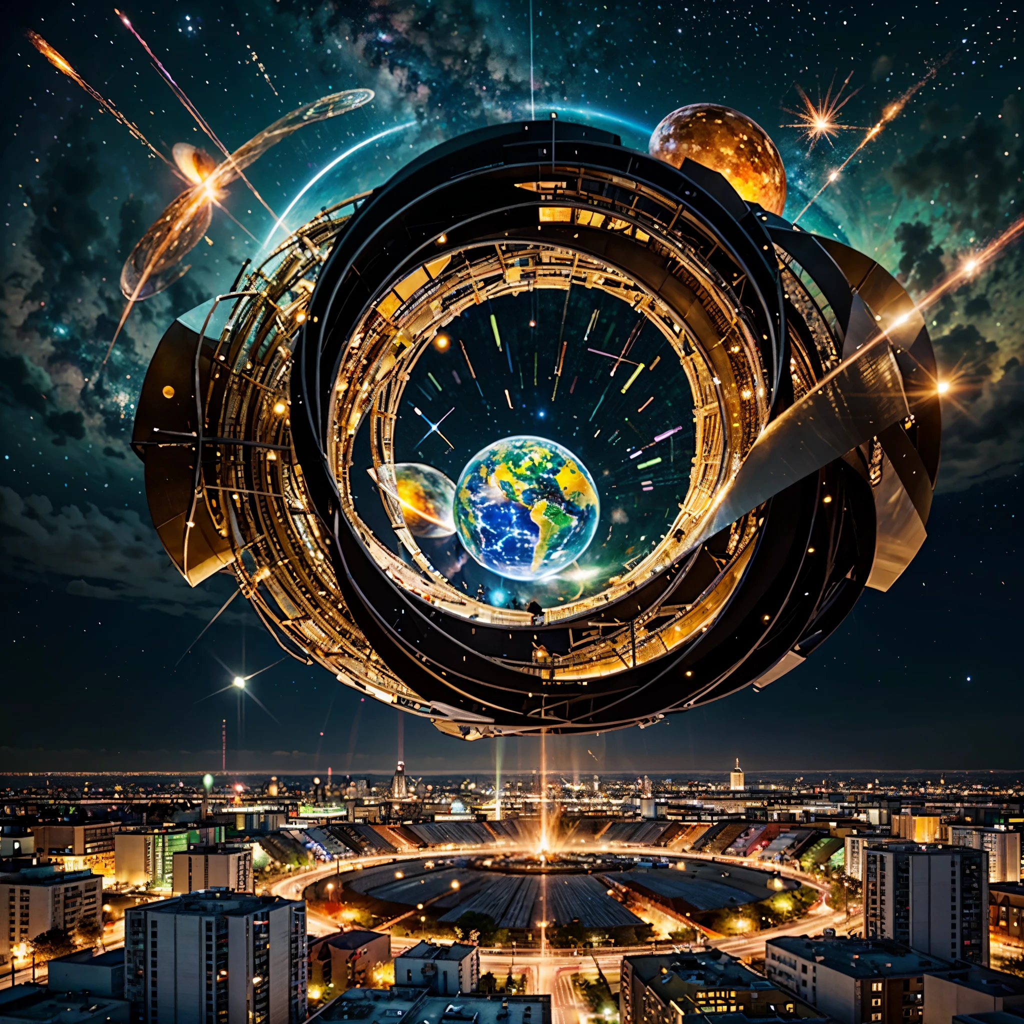 Astronaut:1.4 FistView From the atom to the galaxy. The universe is made up of a huge variety of objects, from the smallest atom to the largest galaxies. Atoms are the basic units of matter. They are composed of a central nucleus, which contains protons and neutrons, surrounded by electrons orbiting around it. Atoms combine to form molecules and compounds, which are the basis of chemistry and life. The molecules, in turn, combine to form cells, which are the basic units of life. Cells organize themselves into tissues, organs, and systems, forming the human body and that of other animals and plants. In addition, there are other subatomic particles, such as quarks and leptons, that are studied in particle physics. As we move away from the subatomic world, we encounter the planets and stars. Our solar is made up of the Sun, planets, asteroids, comets, and other objects. Stars, in turn, cluster into galaxies, which are huge structures containing billions of stars, as well as nebulae, star clusters, and black holes. The entire universe is filled with galaxies that cluster into superclusters and form a vast cosmic web. And there's still so much more to discover and explore beyond what we know to date masterpiece meticulously intricate ultra_high-details extreme improved ultra_high-quality ultra_high-res ultra_photo-realistic optimal ultra_sharpness perfection accurate volumetric Lightning contrast global illumination cgi vfx sfx reflex Octane_rendered ultra_high-def UHD XT3 DSLR HDR romm rgb pbr 3dcg fxaa blu-ray vivid colors-coded anti-aliasing fkaa txaa rtx ssao opengl-shaders glsl-shaders post-processing post-production cell-shading tone-mapping ❤luminescence Heart glow hearth Crystalline earth radiant varies multi etc. --v 5.2 --s 1000 --c 20 --q 20