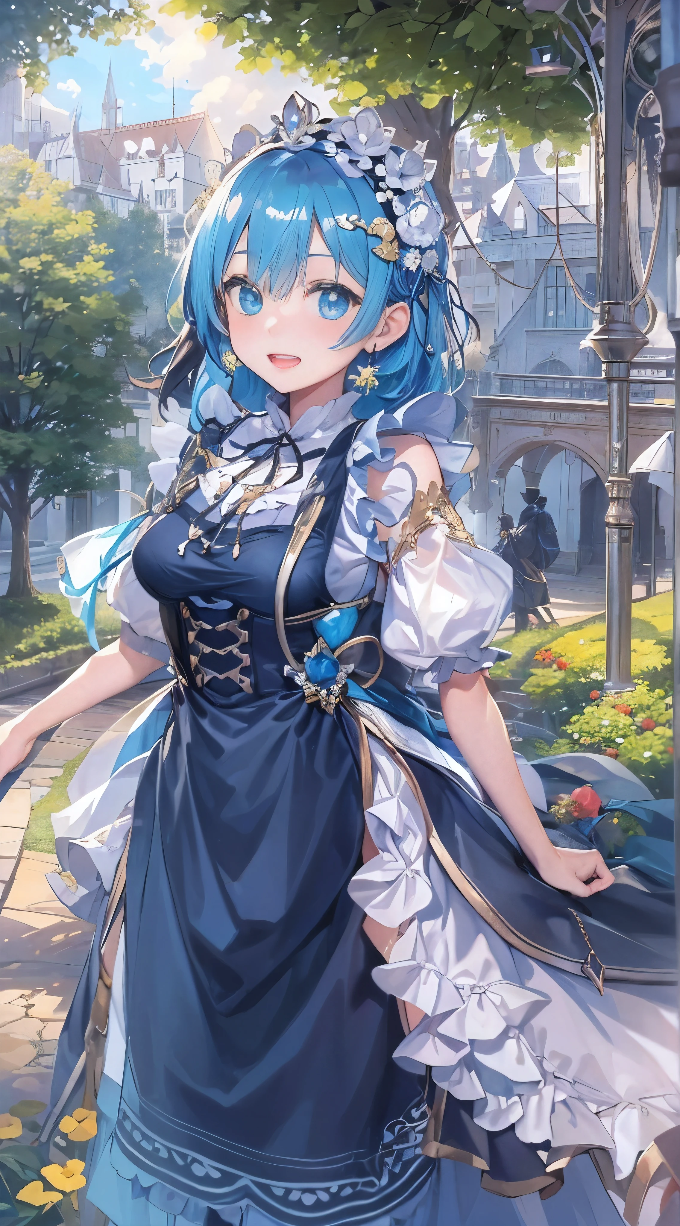 Lay flat on top of skirt
