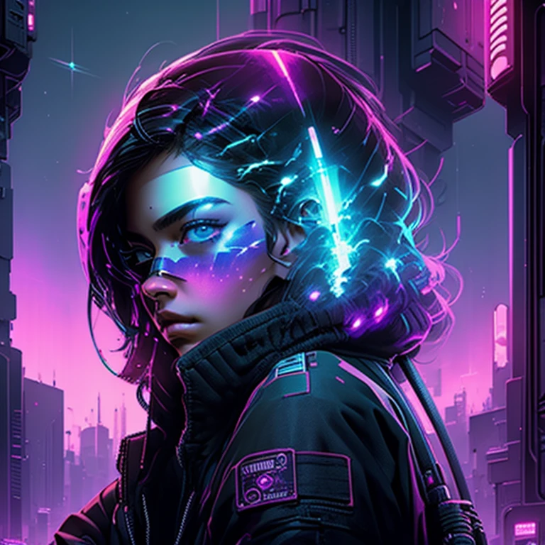 Please construct your own universe view，Cyberpunk style