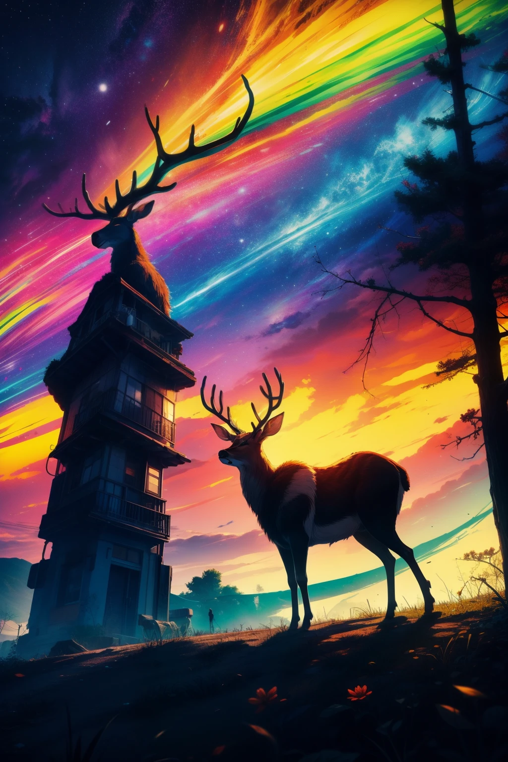 coil,Colorful colors,God's deer