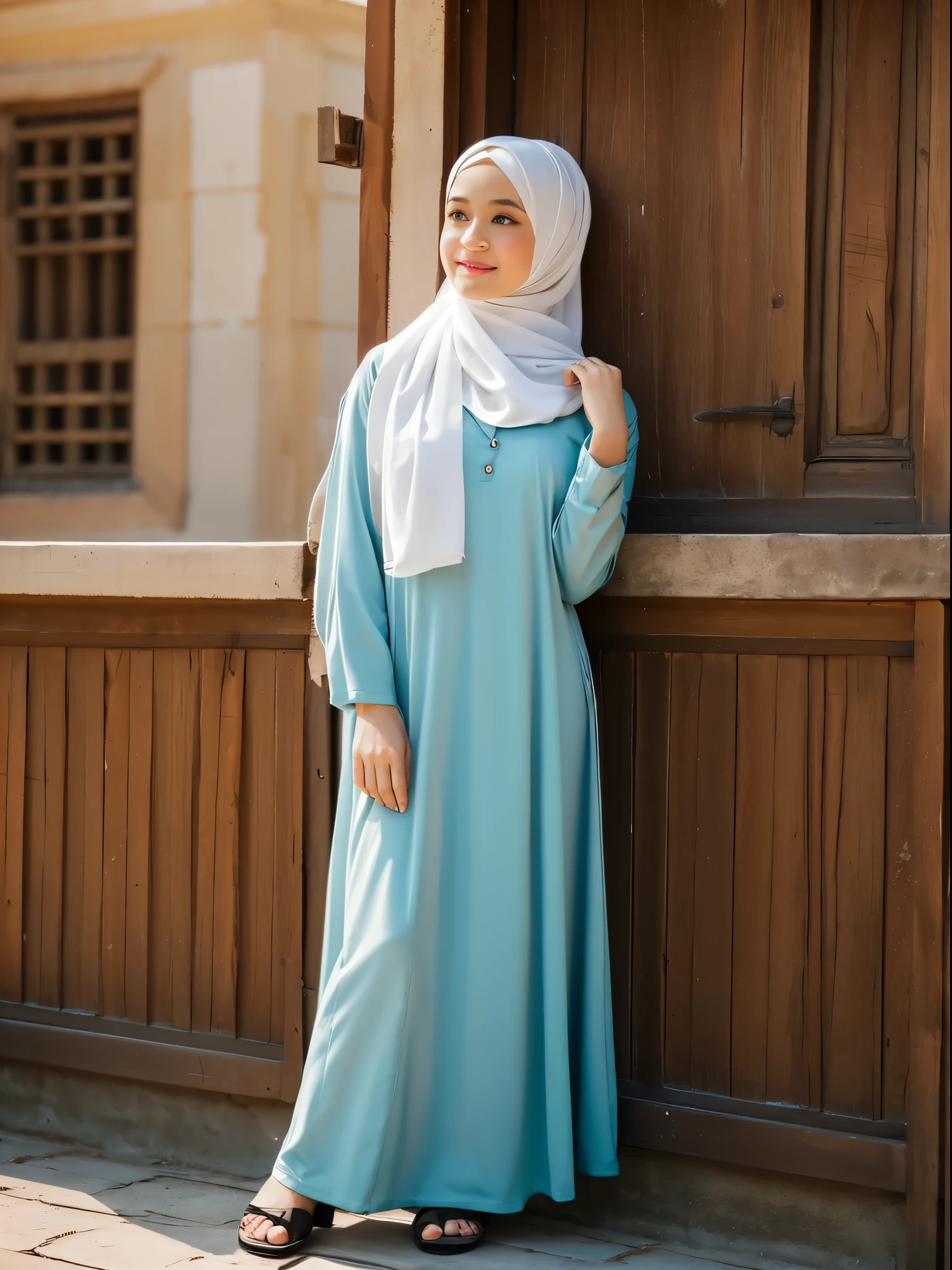 hijab, gamis, medina