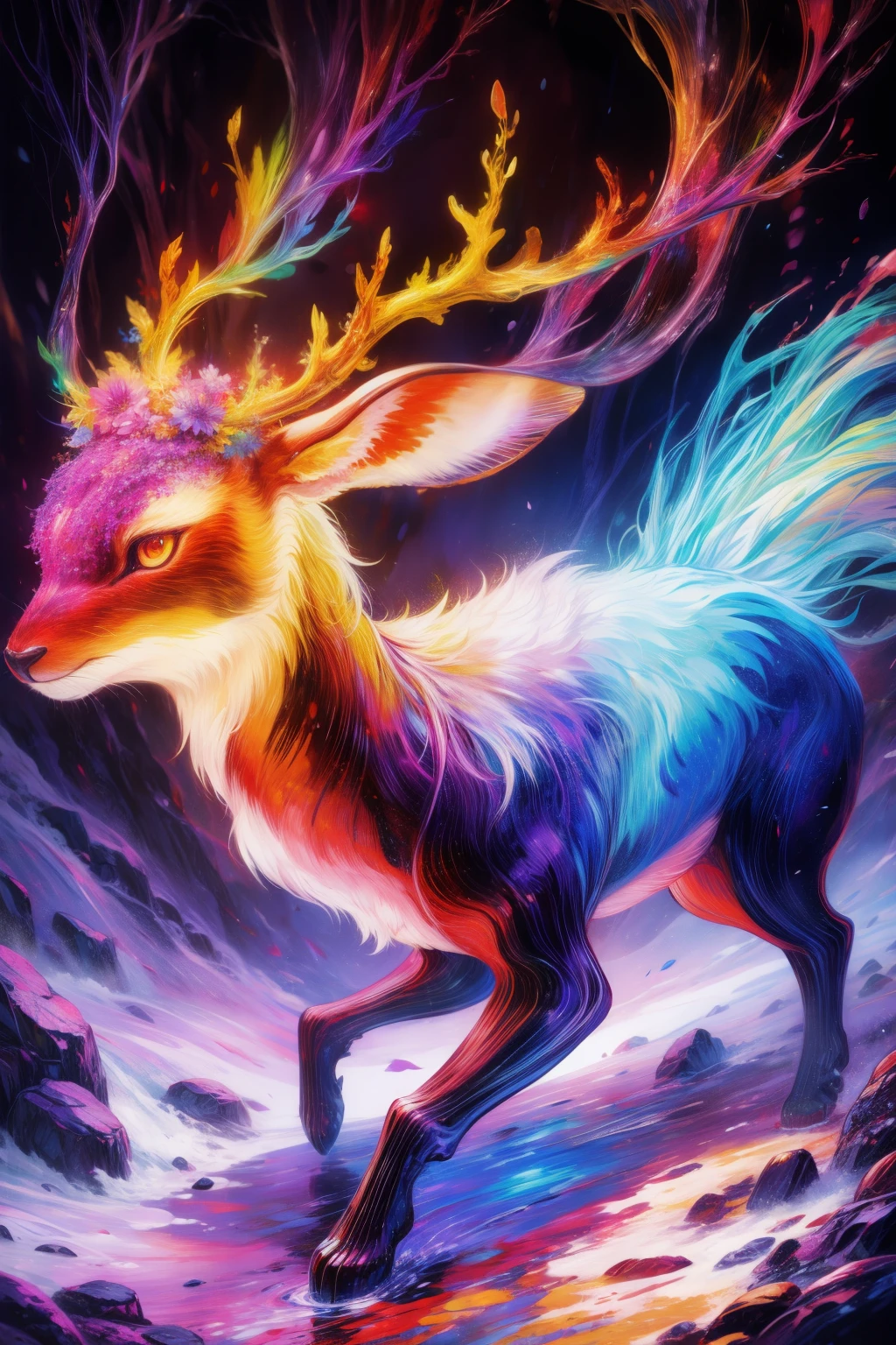 coil,Colorful colors,God's deer