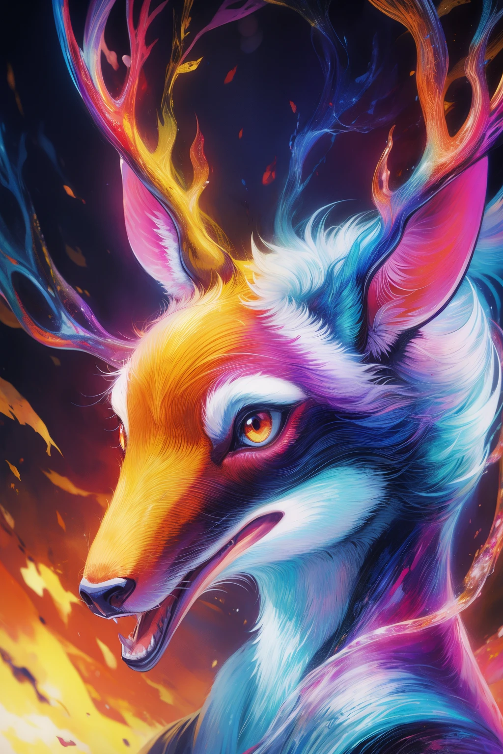 coil,Colorful colors,God's deer