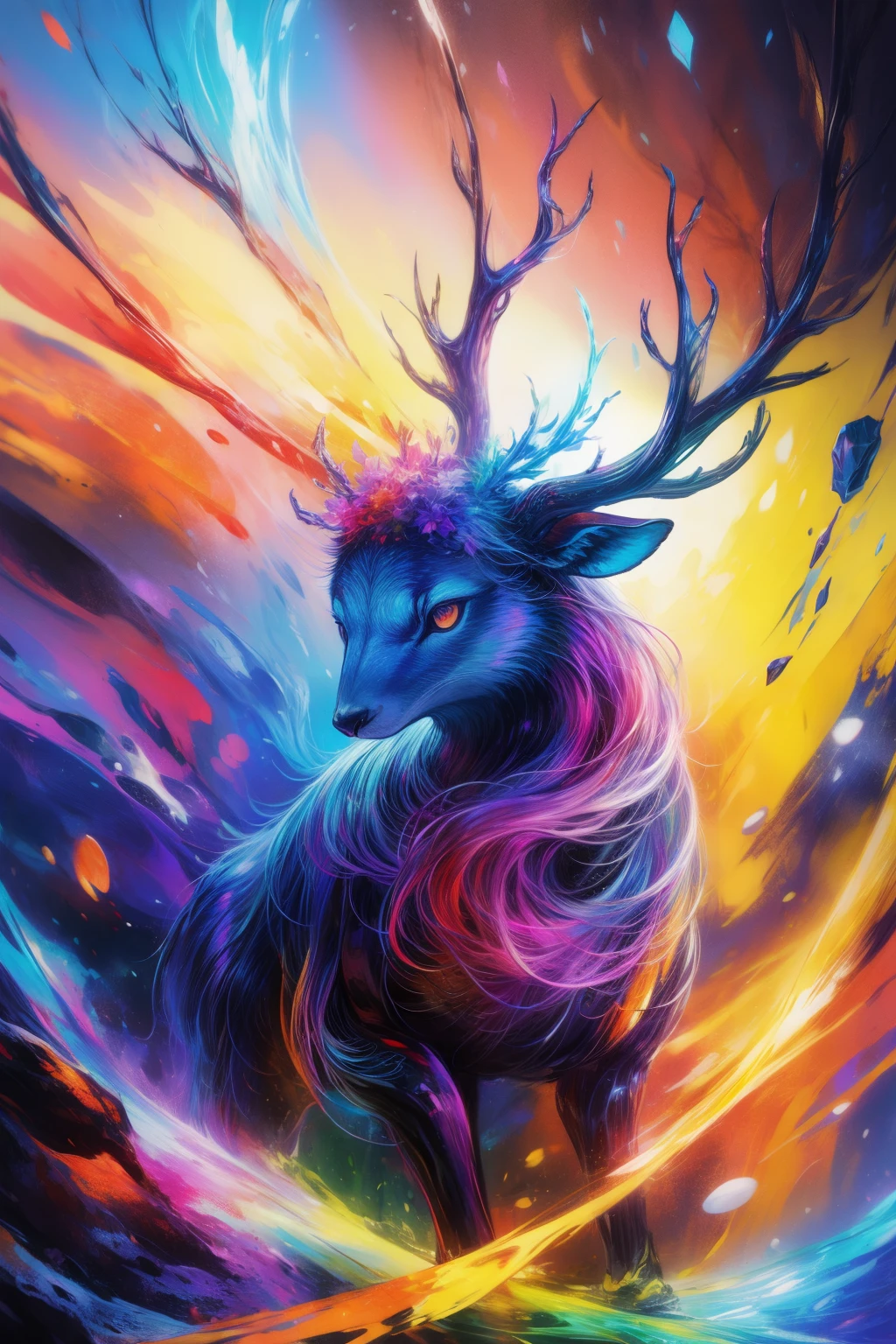 coil，Colorful colors，God's deer