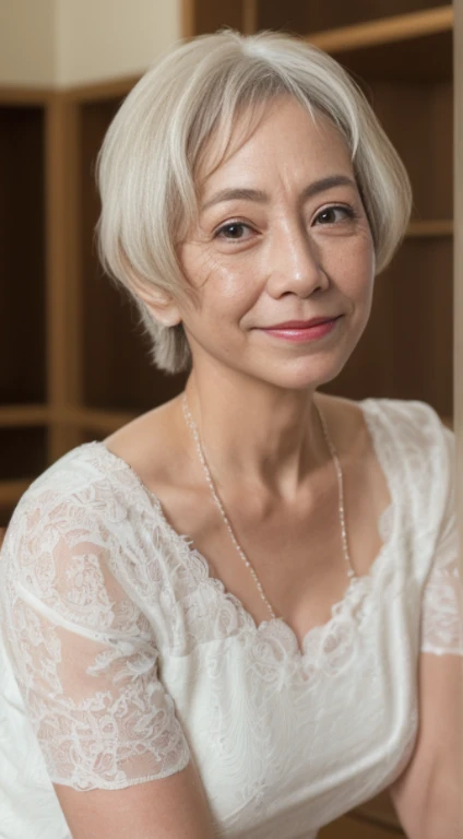 (((Sharpen))), (((Solo))), (((Perfect Anatomy))), Elderly Mature Woman, Pure white background, gravure, POV image, facing front, ((Center your face on the screen)), Correctly depict lips,red-lips, Fancy makeup, from the chest up, masuter piece, Best Quality, Ultra-detailed, Photorealistic, Ultra-detailed細なスキン, (1 japanese mature woman), (Positive), 95 years old, huge udder, Mature Woman Politician, glamor, A sexy, Chromo-white skin, Looking at Viewer