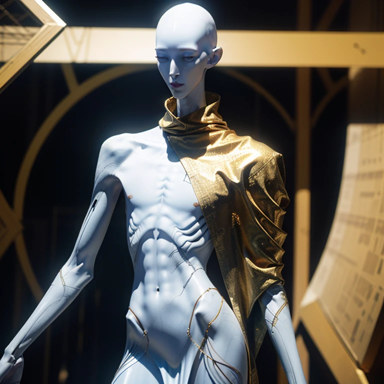 (beautiful slender androgynous male Akhenaten)