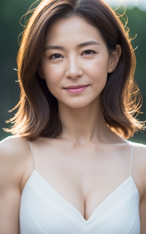 (Best Quality, hight resolution, Hires, Skin definition, Detailed skin, Detailed eyes, Detailed face, 4K, 日本人A MILF, (独奏で), (((60 years old))), (Wrinkles at the corners of the eyes:1.7), (nasolabial folds:1.3), Very large breasts, A MILF, glamor, A sexy, Chromo-white skin, Wavy Longhair, Looking at Viewer,(((my skin is old))), ((muscles are old)), Super large udder, ((Japanese Models)), 4K, 8K, (photoRealistic:1.5), Realistic, nffsw, Beautiful, Bimbo, Perfect makeup, small diamond necklace, piercings, ((White dress, high-heels, )), thick thighs, (Saggy buttocks), Curve, 独奏, ssmile, Public places,