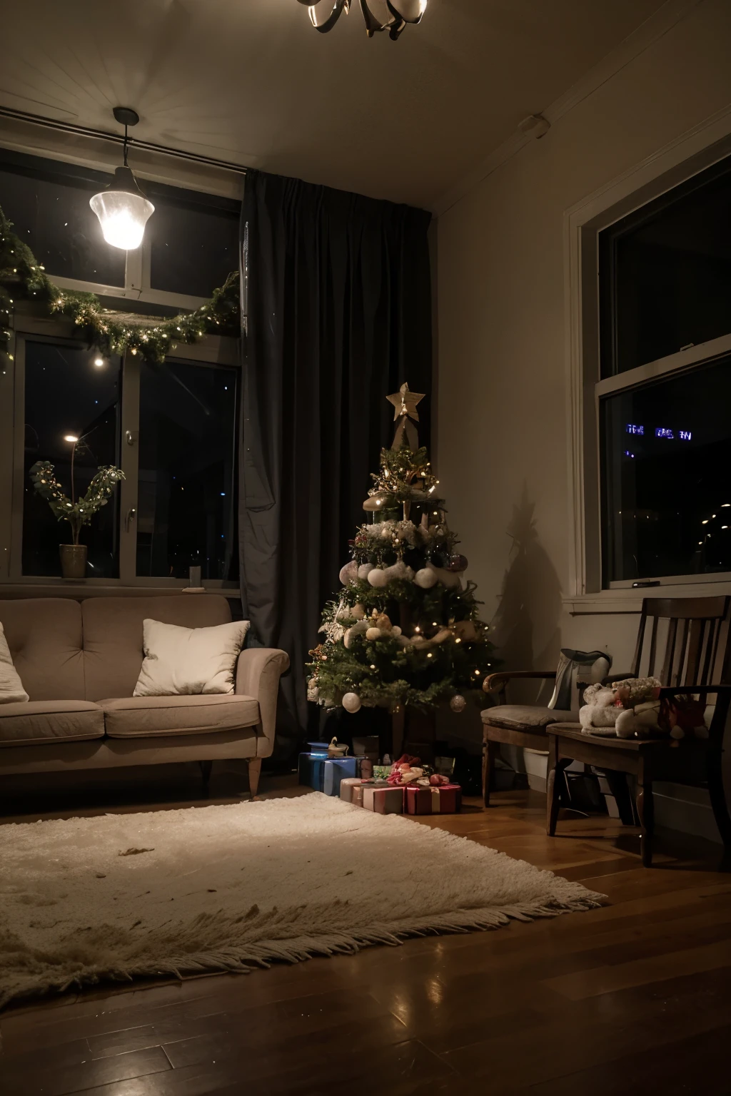 Christmas Eve theme background,the night