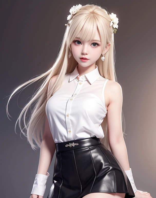 (photorealistic, best quality, ultra-detailed), 6-year-old girl, playful dynamic pose, spread legs, transparent white blouse, short black skirt, white stockings, blonde hair, cute pigtails, beautiful detailed eyes, long eyelashes, bright smile, innocence, fair skin, soft shadows, dreamlike, serene landscape, concept artist's imagination, ultra-fine painting, physically-based rendering, sexy girl model.